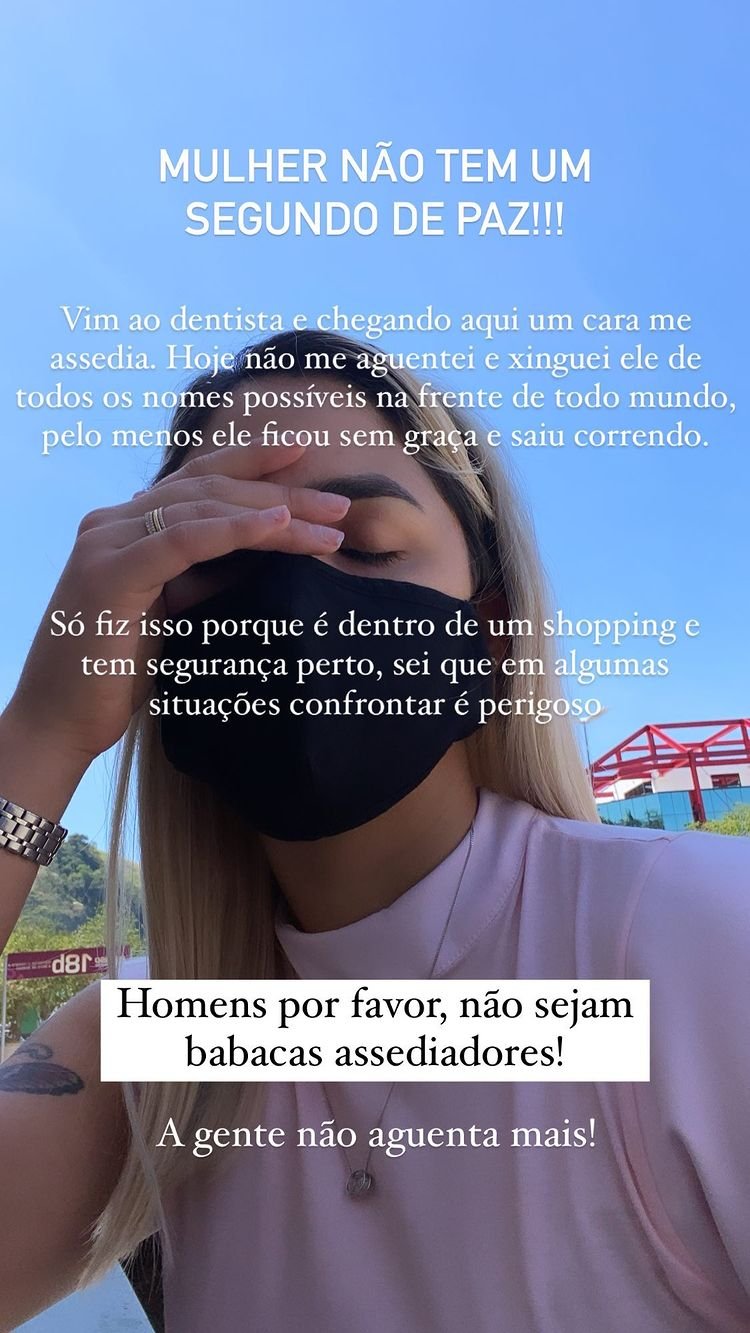 'Não aguento mais': Carol Junger sofre assédio e faz desabafo no Instagram
