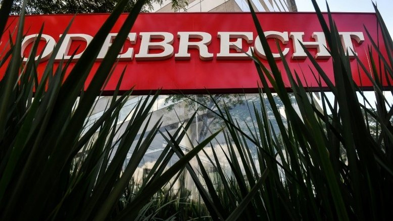 (Arquivo) Logo da Odebrecht, em São Paulo - AFP/Arquivos