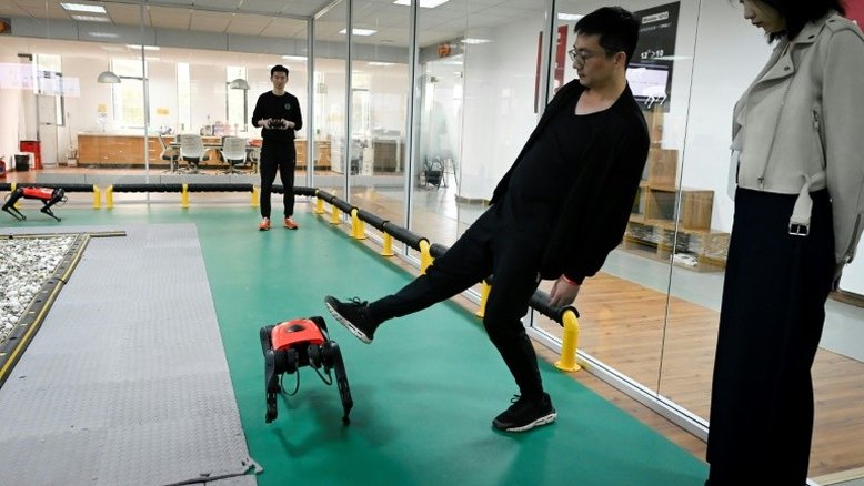 Os cães-robôs, o último grito tecnológico na China