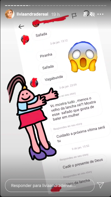 Lívia Andrade revela ter recebido ameaças de morte