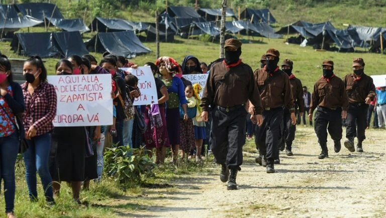 Zapatistas deixam o sul do México para visitar países europeus
