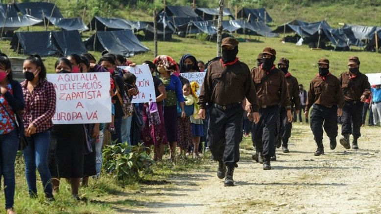 Zapatistas deixam o sul do México para visitar países europeus