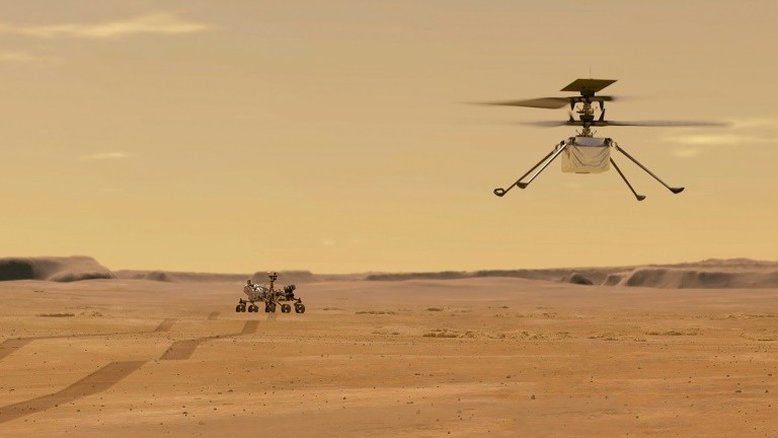 Helicóptero da Nasa faz voo histórico em Marte