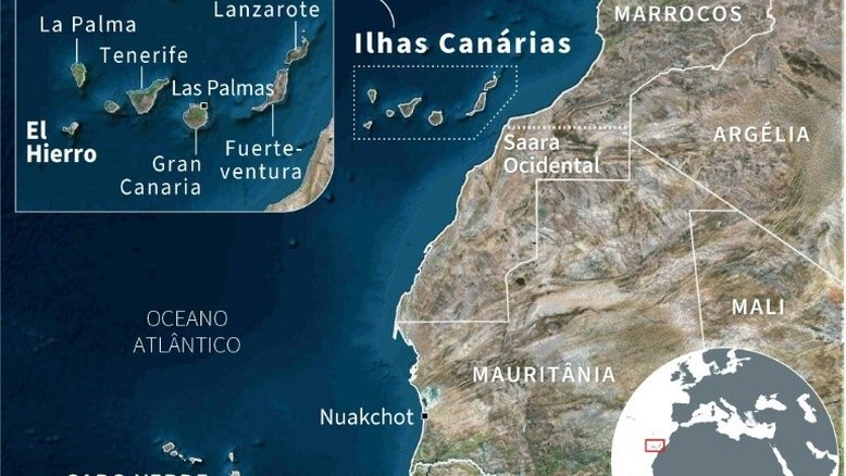 Barco com os corpos de 17 migrantes chega às Ilhas Canárias