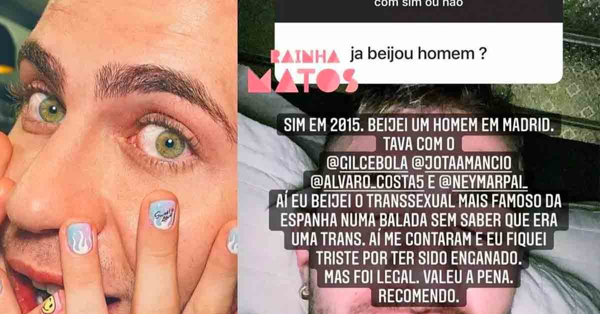 ‘Fiquei triste por ter sido enganado’, diz Léo Picon ao revelar que beijou trans