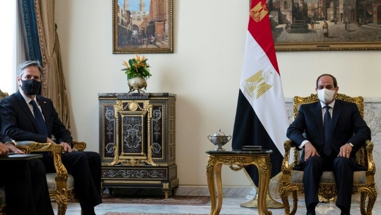 Blinken conversa com Sissi no Egito para consolidar cessar-fogo em Gaza