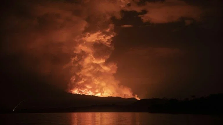 Lava atinge aeroporto na República Democrática do Congo