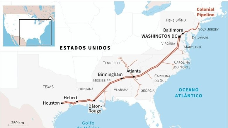 Ciberataque nos EUA: Colonial Pipeline reabre oleodutos 'em etapas'