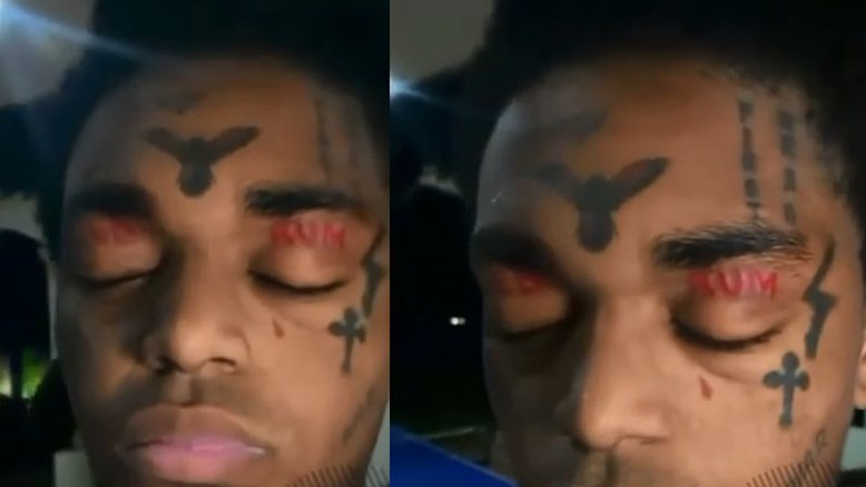 Rapper beneficiado por indulto de Trump tatua palavra 'assassinato' nas pálpebras