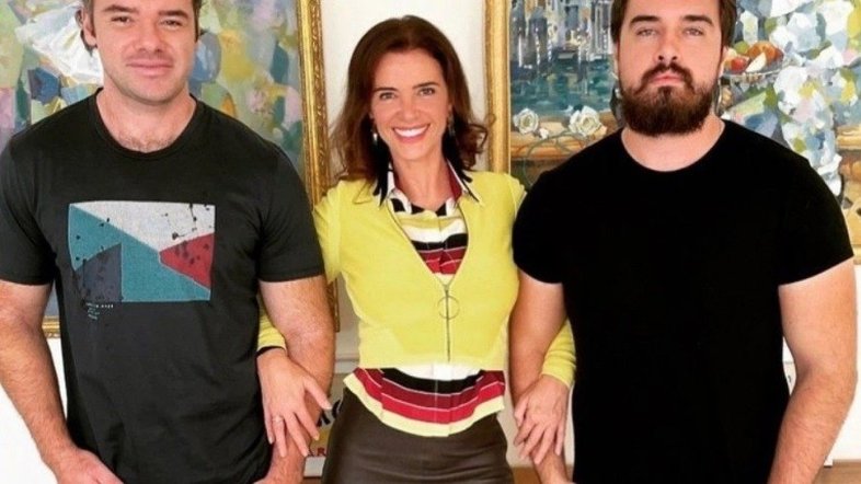 Luma de Oliveira posa com filhos e ganha elogios nas redes sociais