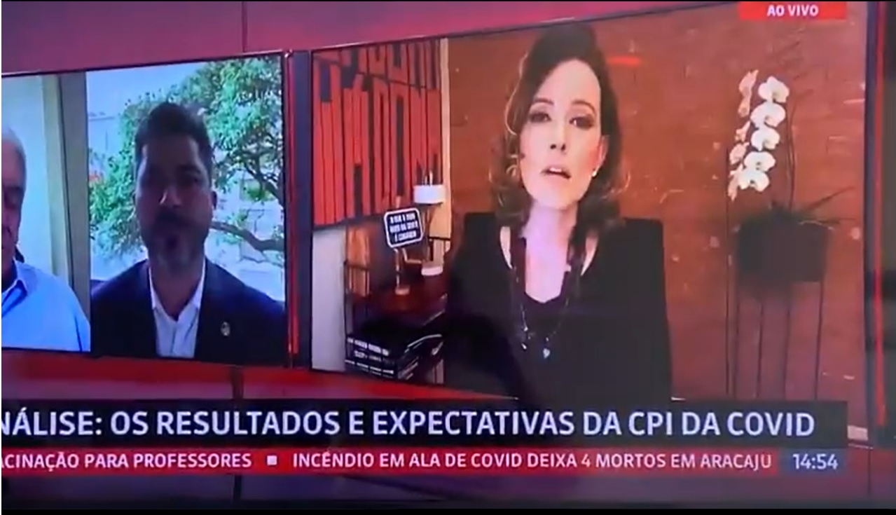 Senador Marcos Rogério não deixa Natuza Nery falar e jornalista rebate: 'Vai fazer comigo o que faz com as mulheres na CPI?