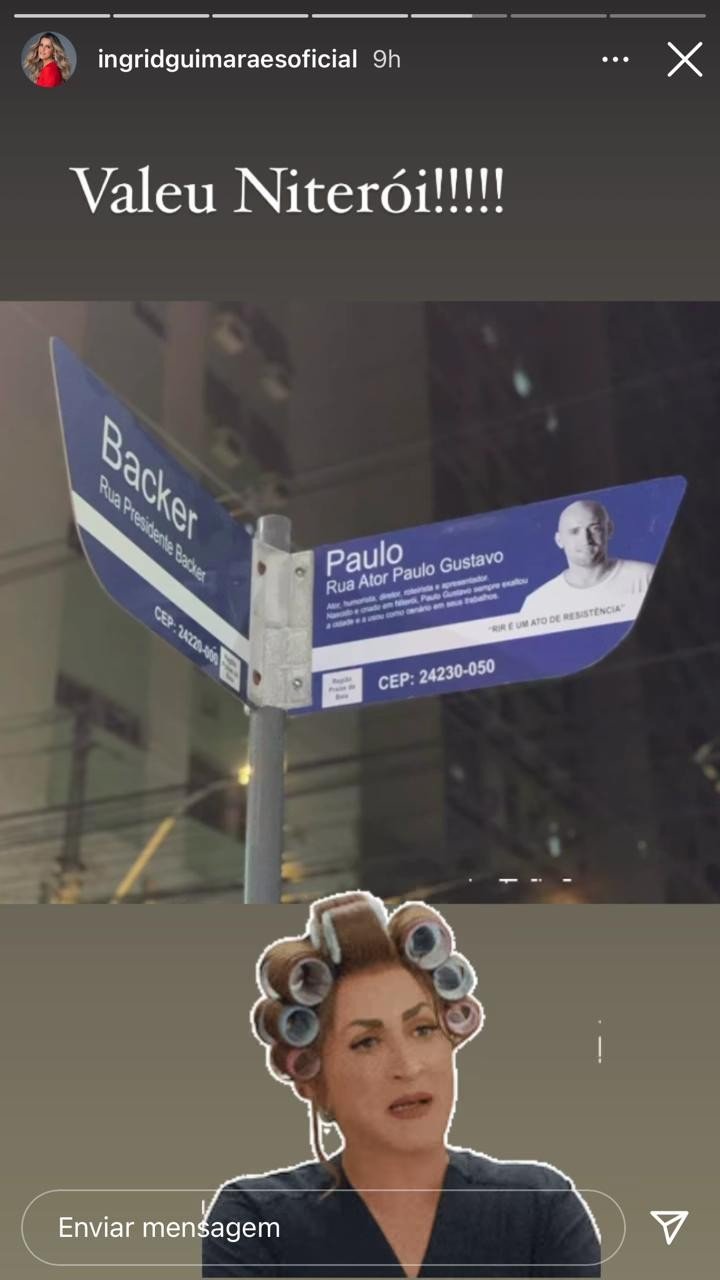 Paulo Gustavo ganha placas de rua com seu nome; mãe e amigos famosos agradecem