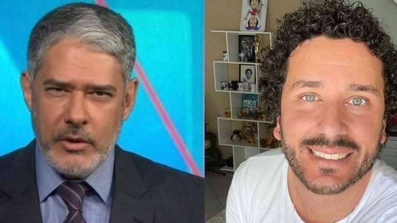 Rafael Portugal copia visual de barba de William Bonner: 'Precisando de produtos, me procura'