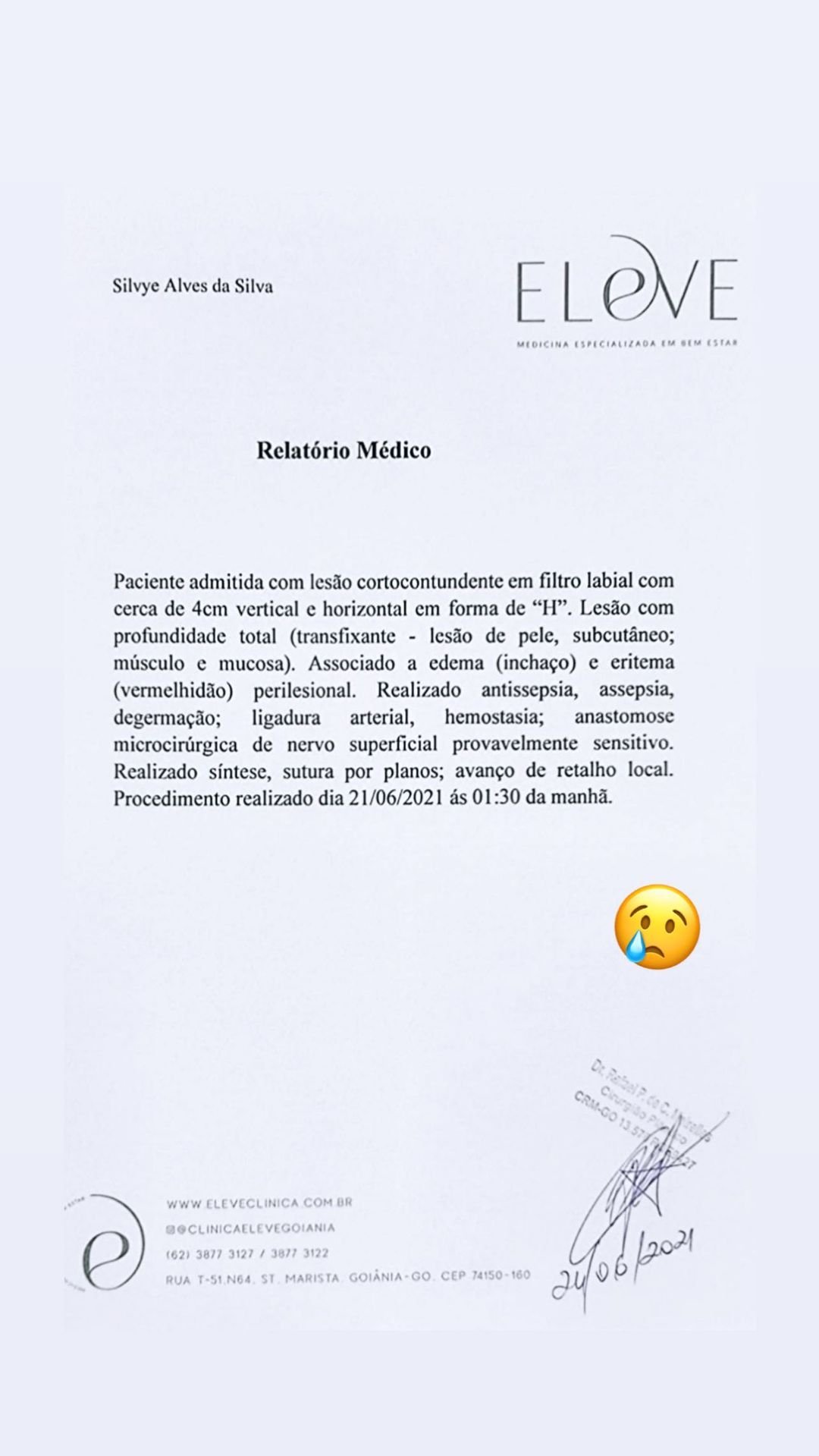 Apresentadora de TV passa por cirurgia no rosto após ser agredida pelo ex-namorado