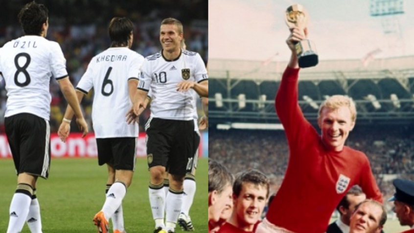 Nas Copas de 1966 e 2010, erros de arbitragem definiram confrontos entre Inglaterra e Alemanha