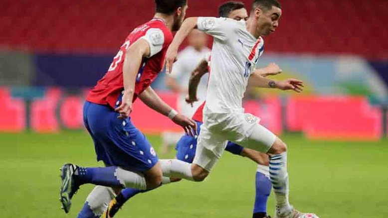 Almirón brilha em vitória do Paraguai por 2 x 0 sobre o Chile na Copa América