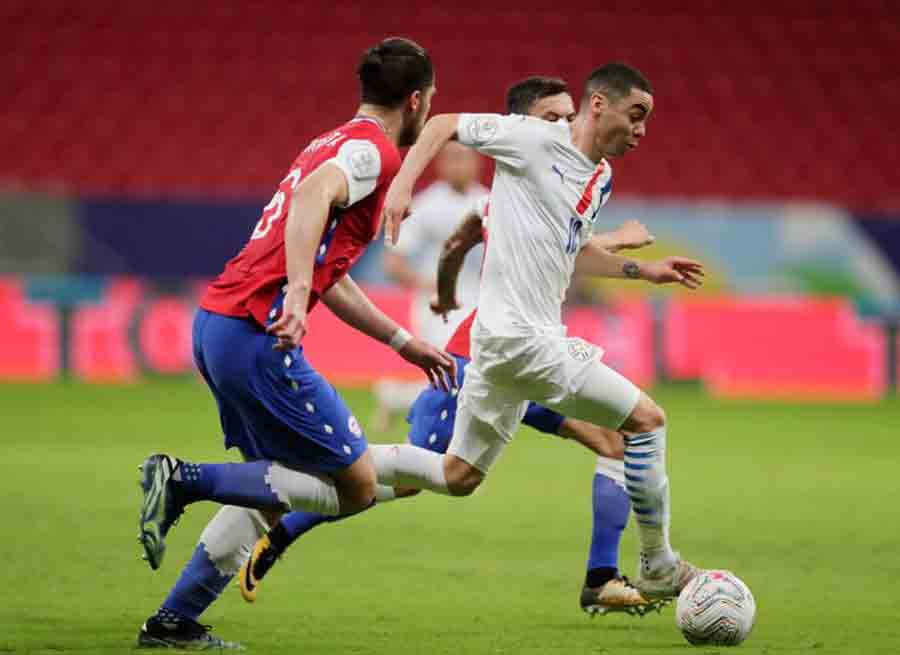 Almirón brilha em vitória do Paraguai por 2 x 0 sobre o Chile na Copa América