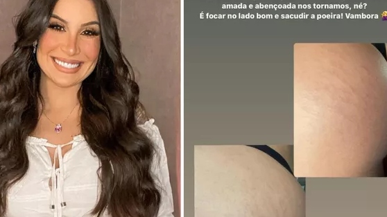 Bianca Andrade mostra estrias no bumbum após gravidez