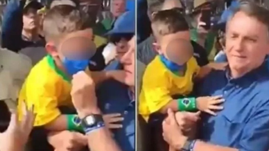 Vídeo: Em evento no Rio Grande do Norte, Bolsonaro abaixa máscara de criança para tirar foto
