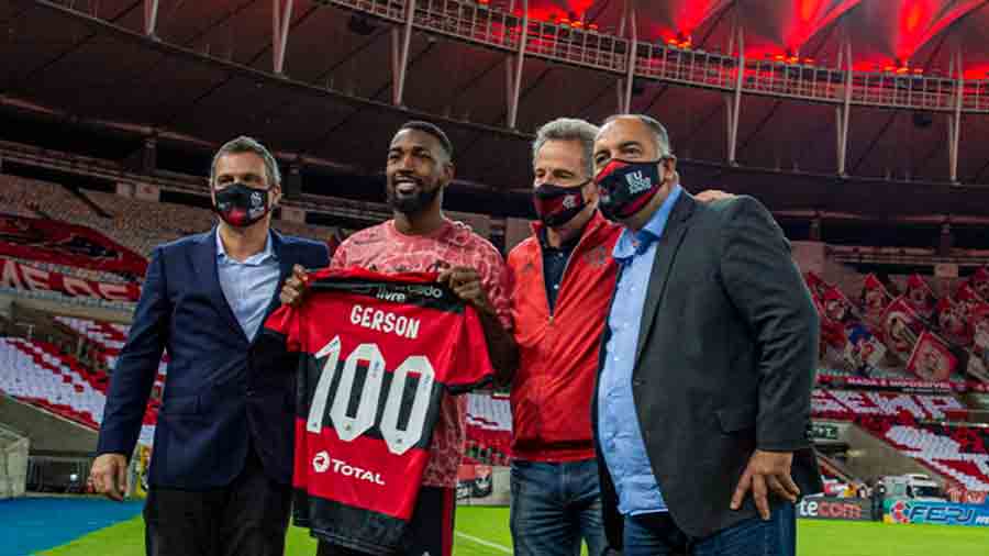 Marcos Braz abre o jogo sobre saída de Gerson do Flamengo: ‘Bom para o clube e para o jogador’