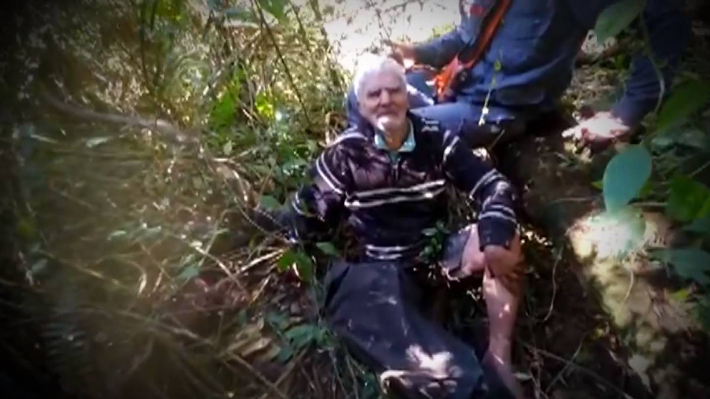 SP: Após 2 dias perdido na mata, idoso de 85 anos é resgatado