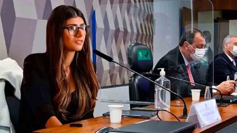 Ex-atriz pornô Mia Khalifa entra na brincadeira e posta montagem na CPI da Covid