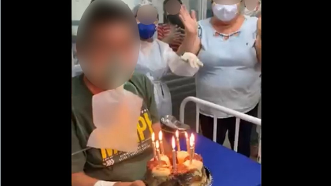 Morre paciente que assoprou velas de aniversário em ala de internação da Covid-19