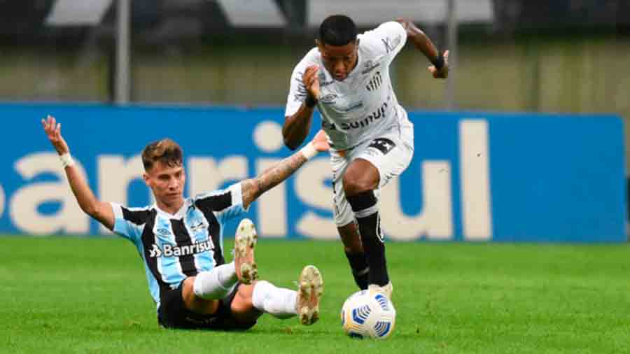 Santos joga bem e empata com o Grêmio em Porto Alegre no Brasileirão