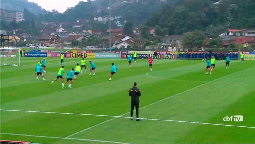 Seleção Brasileira realiza treino antes de enfrentar o Peru, pela Copa América; veja como foi