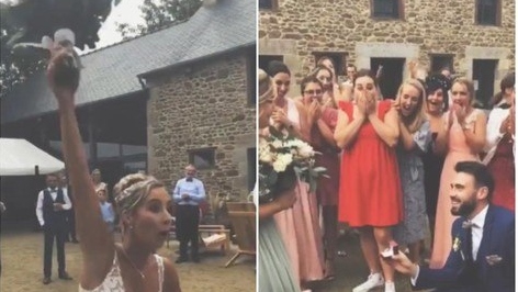 Homem faz pedido de casamento na festa de outro casal e viraliza na web