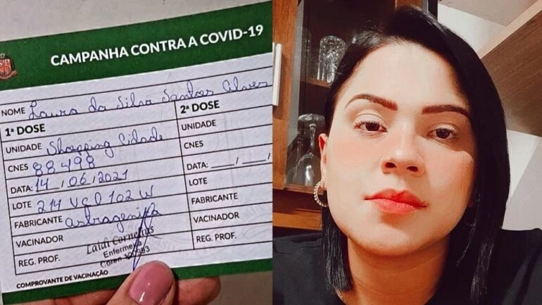 Psicóloga comemora vacina contra a Covid, mas descobre que imunizante não foi aplicado ao checar vídeo