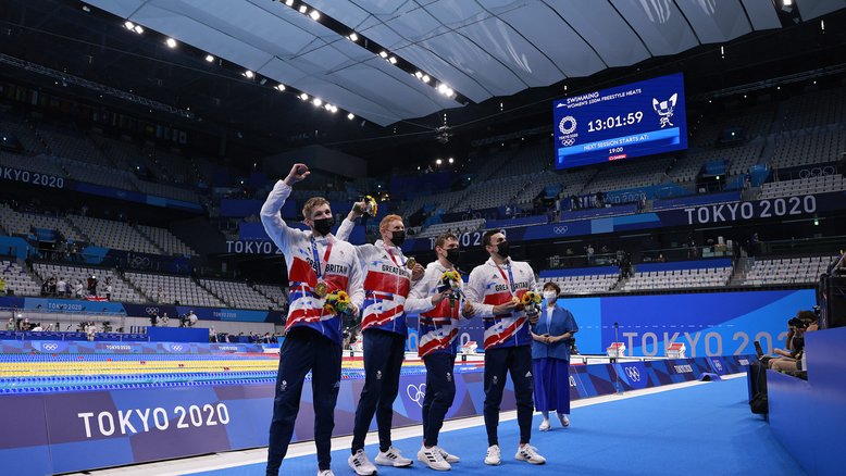 Natação: Grã-Bretanha é ouro 4x200m livre masculino e Brasil é 8º