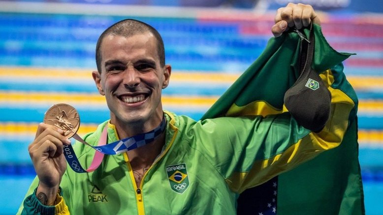 Bruno Fratus conquista medalha de bronze nos 50m livre da Olimpíada de Tóquio