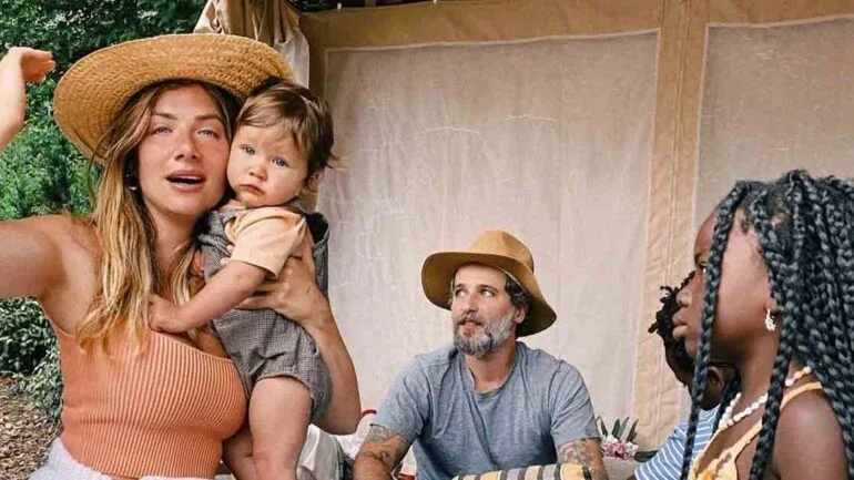 Giovanna Ewbank e família fazem piquenique em Portugal