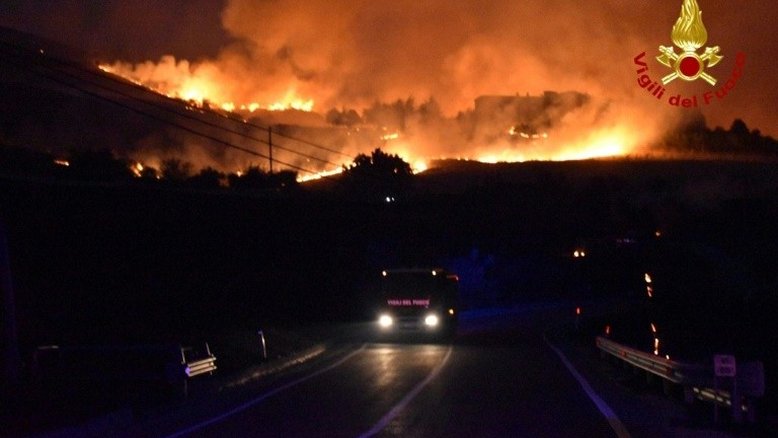 Pico de calor na Itália, afetada também pelos incêndios