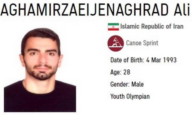 Com nome 'gigantesco', canoísta iraniano viraliza nas redes sociais 2 Com nome 'gigantesco', canoísta iraniano viraliza nas redes sociais