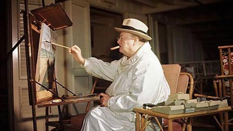 Winston Churchill: o primeiro-ministro inglês que fazia história e também pinturas