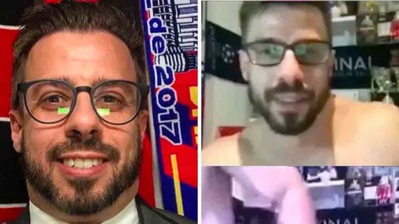 Comentarista da ESPN Brasil aparece sem camisa em transmissão