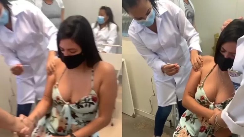 Enfermeira abraça jovem com medo de agulha, e vídeo viraliza na internet