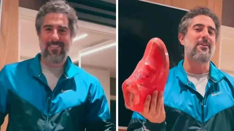 Marcos Mion escolhe tênis mais raro para estreia na TV Globo
