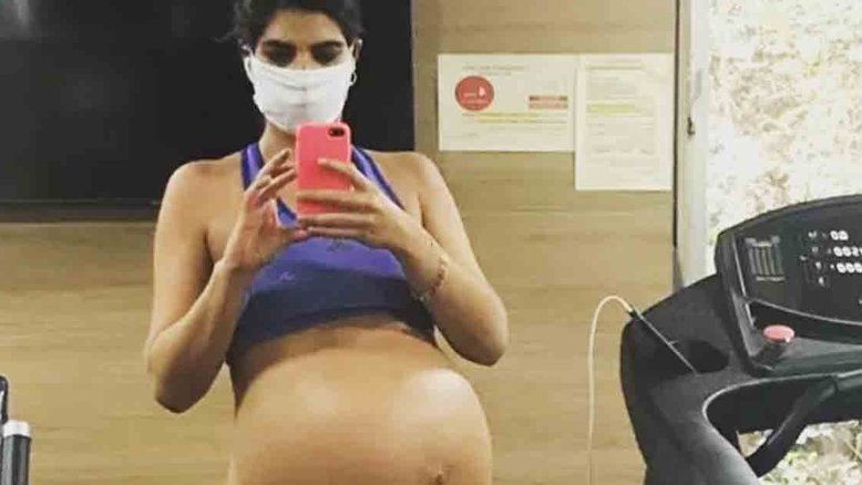 Andreia Sadi mostra foto da gravidez: ‘Aventura muito louca’