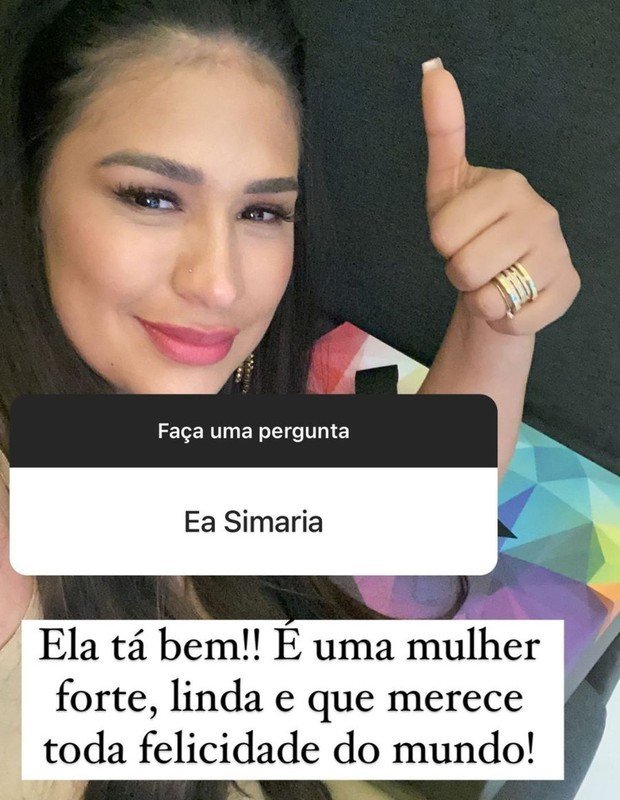 'É uma mulher forte', diz Simone sobre divórcio de Simaria 4 'É uma mulher forte', diz Simone sobre divórcio de Simaria