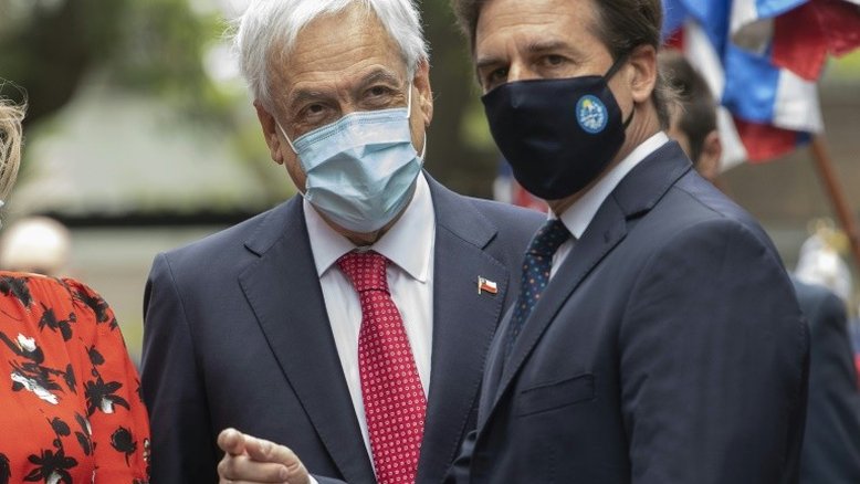 Presidente do Chile visita Uruguai com pandemia na pauta