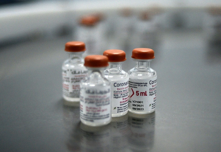 Frascos da vacina anticovid Coronavac, da farmacêutica chinesa Sinovac - AFP/Arquivos
