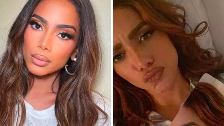 Anitta muda de visual e aparece ruiva para premiação