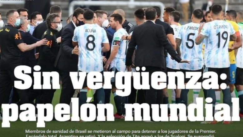Suspensão de Brasil x Argentina gera repercussão: 'Papelão mundial' e 'escândalo'