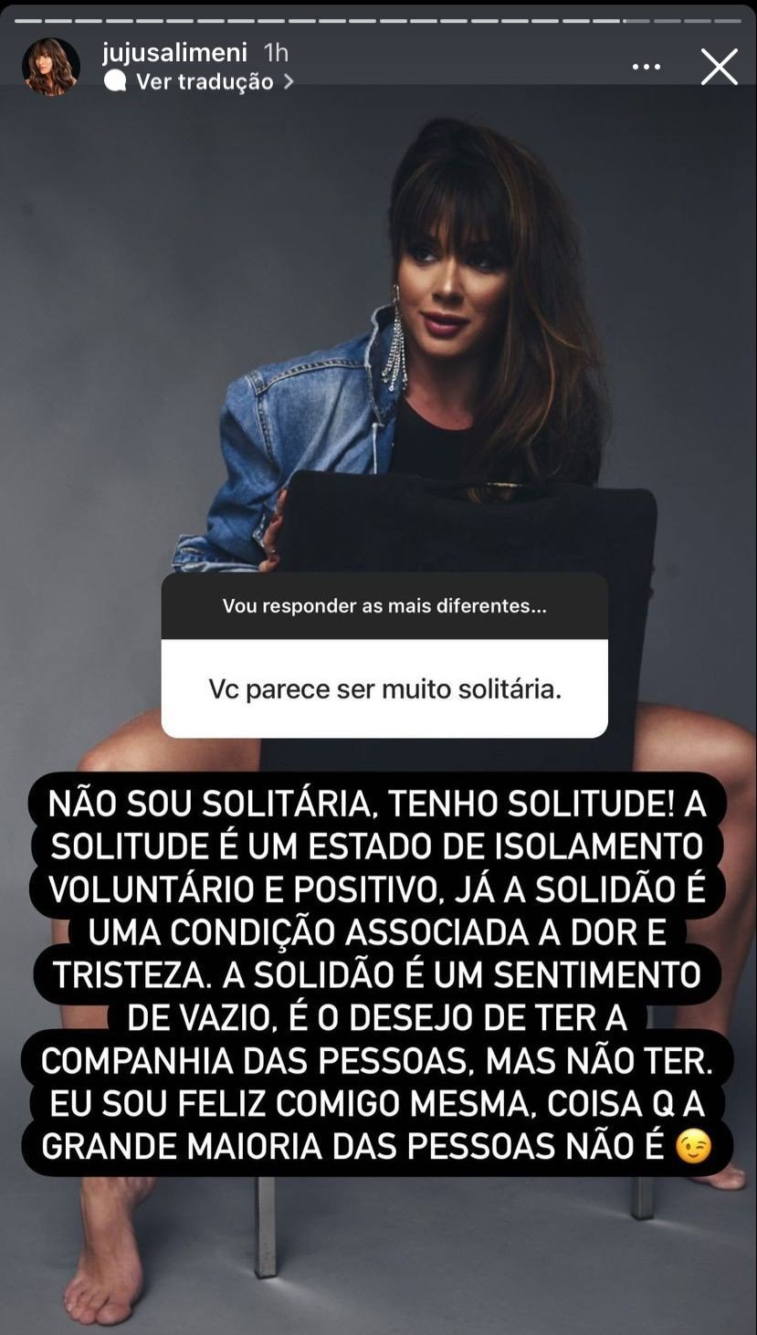 'Ele é um cara incrível', declara Juju Salimeni sobre ex após término de namoro 10 'Ele é um cara incrível', declara Juju Salimeni sobre ex após término de namoro