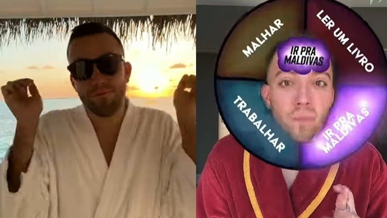Twitter não perdoa Lucas Rangel 'nas Maldivas de novo': 'Trigésima sexta vez'