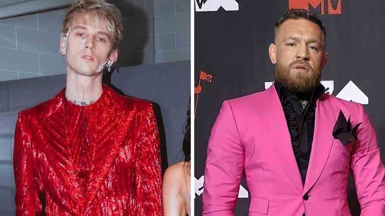Conor McGregor e Machine Gun Kelly se estranham em premiação