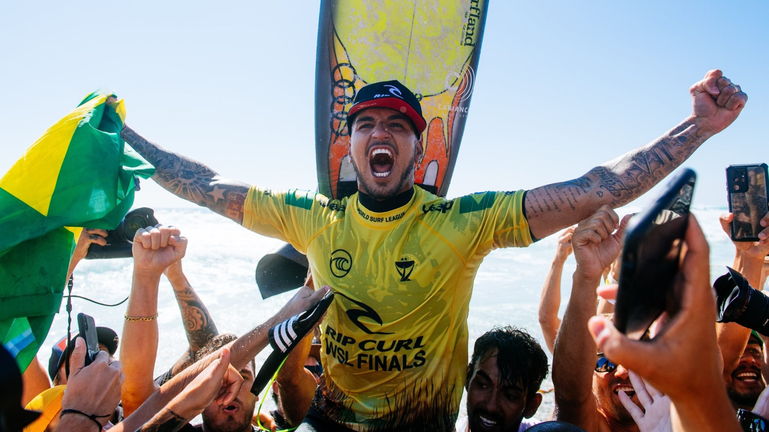Medina volta a exaltar Filipe Toledo e reflete sobre o caminho até o tri: 'Fez sentido'